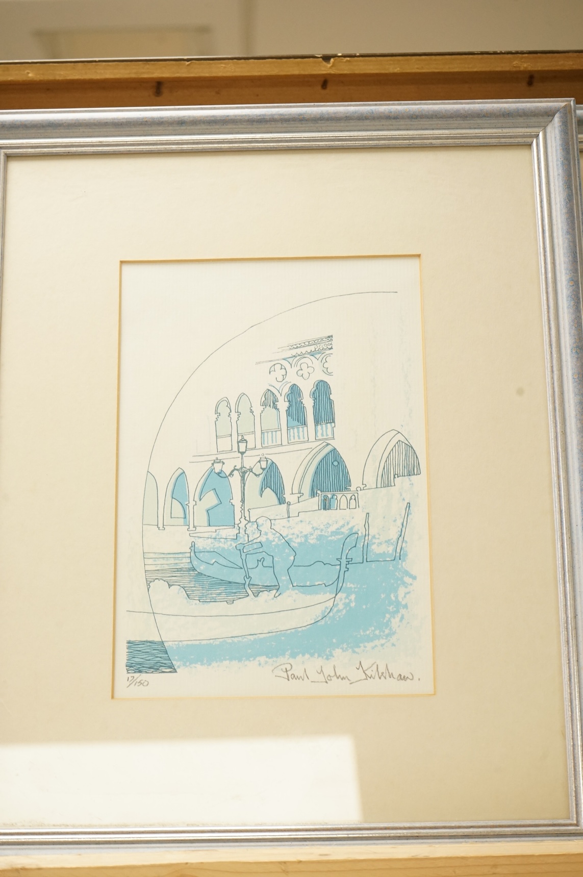 Paul John Kilshaw (b.1947), Venetian scenes comprising St Marks Square and Canal with gondola, signed and limited edition 17/150, set of three colour prints, 20 x 28cm